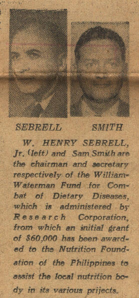W. Henry Sebrell, Jr. and Sam Smith